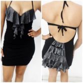 vestido de babado