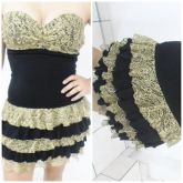 vestido de babado