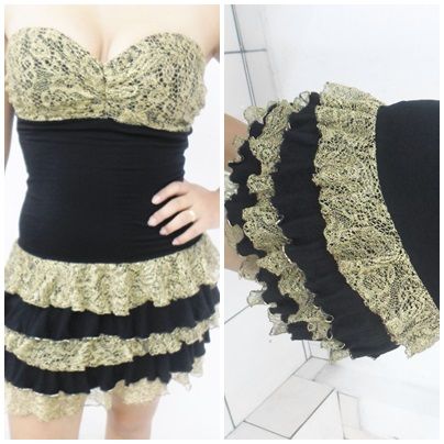 vestido de babado